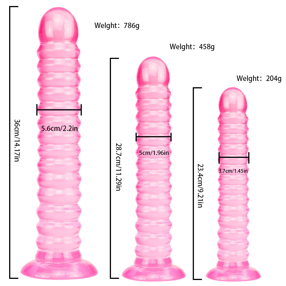 Threaded Unisex Simulation Crystal Transparent Cock Extra Long Extra Thick Dildo Female Lala Products Amazon