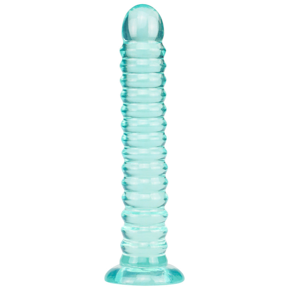 Threaded Unisex Simulation Crystal Transparent Cock Extra Long Extra Thick Dildo Female Lala Products Amazon