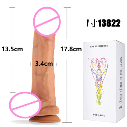 SAMEYO liquid silicone penis female masturbator into the body simulation penis super soft dildo adult products