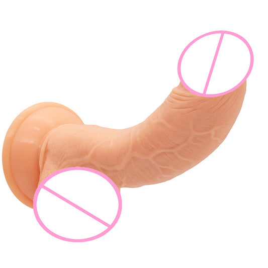 Upturned penis G-spot curved dildo wearable suction cup PVC simulation penis backyard GAY dildo dildo