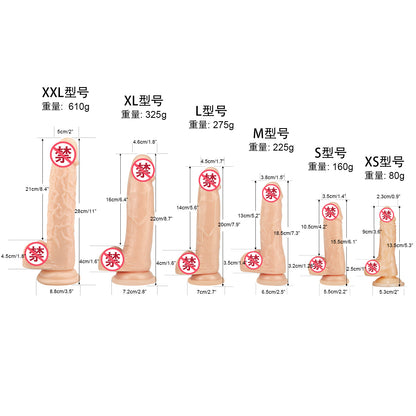 Color transparent simulated penis soft meat forced real and fake penis female masturbation device female adult sex toys