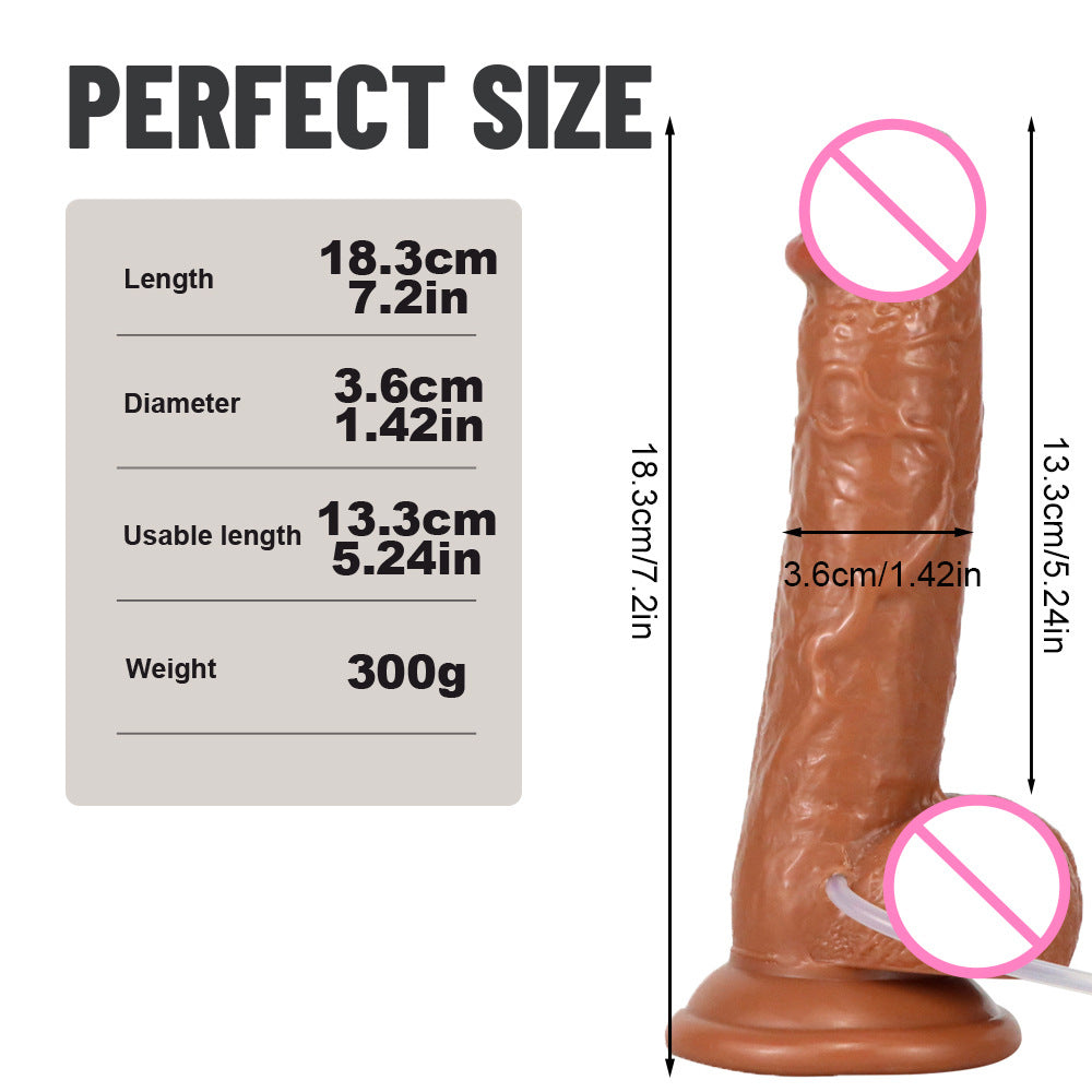 Water spray simulation penis female orgasm spray imitation ejaculation masturbator PVC dildo sex adult products