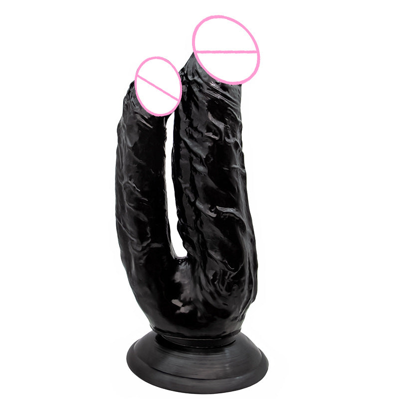 Double Cock Female Soft Meat Size Double Tube Dildo les Lala Female Masturbation G-spot Simulation Dildo