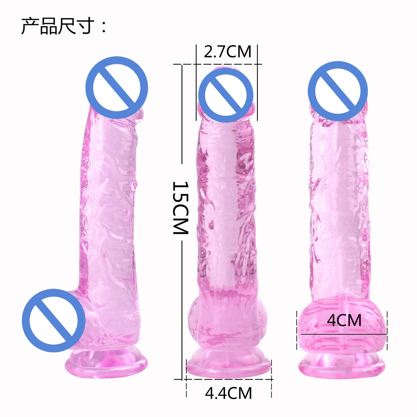 Dildo XXS Phantom Mini Dildo Transparent Crystal Simulation Dildo Women's Sex Products TPE Factory