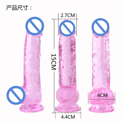 Dildo XXS Phantom Mini Dildo Transparent Crystal Simulation Dildo Women's Sex Products TPE Factory