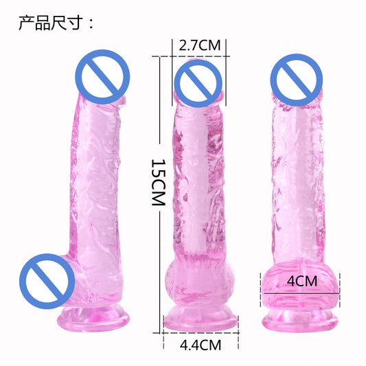 Dildo XXS Phantom Mini Dildo Transparent Crystal Simulation Dildo Women's Sex Products TPE Factory
