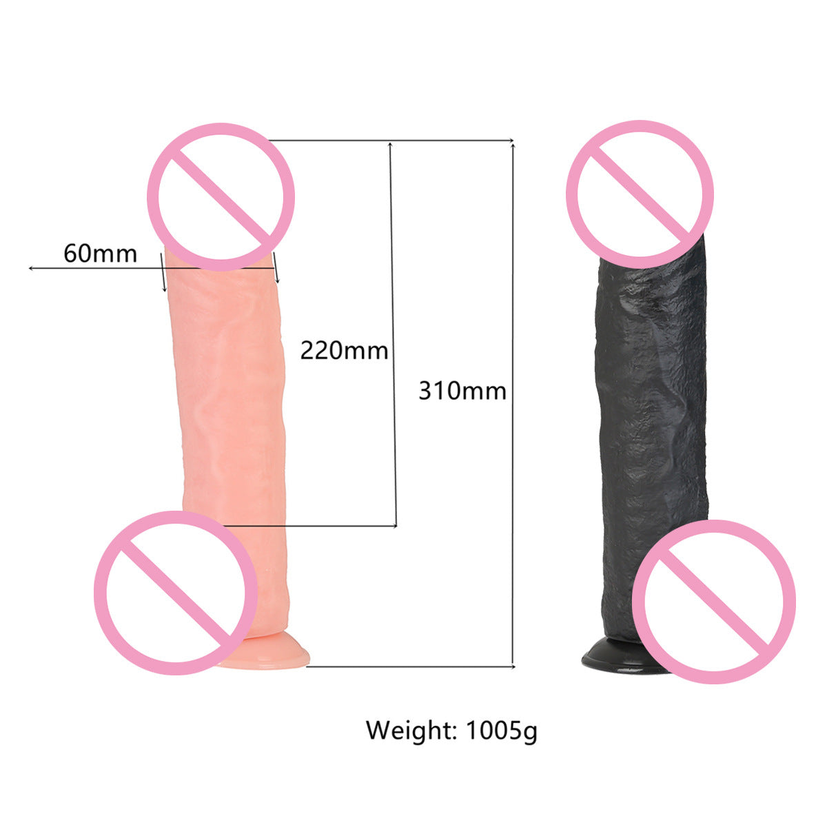 Hot-selling artificial penis in Europe and America, thick with arm, anal plug, dildo for women's adult sex products dildo