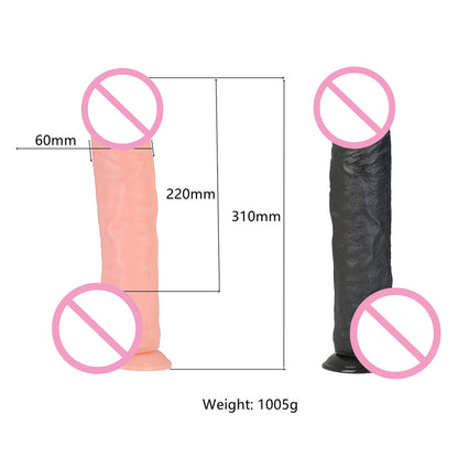 Hot-selling artificial penis in Europe and America, thick with arm, anal plug, dildo for women's adult sex products dildo