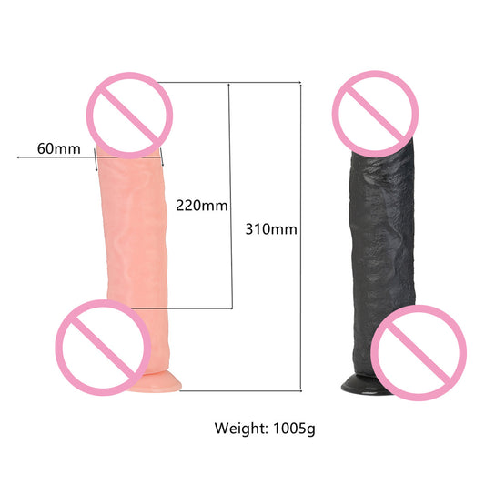 Hot-selling artificial penis in Europe and America, thick with arm, anal plug, dildo for women's adult sex products dildo