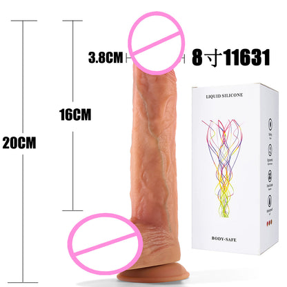 Female masturbation sex toy oversized silicone penis soft meat realistic fake penis adult sex toys fake jj wholesale