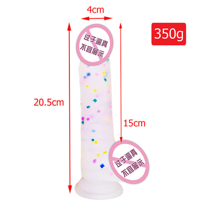 Female simulation adult penis crystal jelly dildo super thick sex toys adult wholesale hard fake cow cow