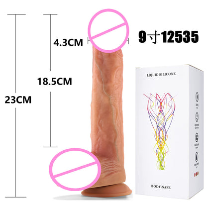 SAMEYO liquid silicone penis female masturbator into the body simulation penis super soft dildo adult products