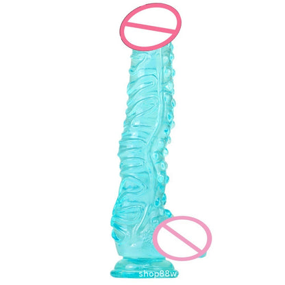 cross-border oversized transparent simulated penis female masturbator adult alternative sex orgasm jj dildo