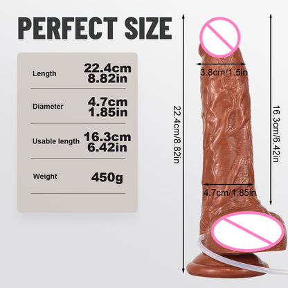 Water spray simulation penis female orgasm spray imitation ejaculation masturbator PVC dildo sex adult products