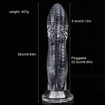 Special-shaped creative simulation penis female sex products, false penis, giant snake kiss, animal modeling innovative products