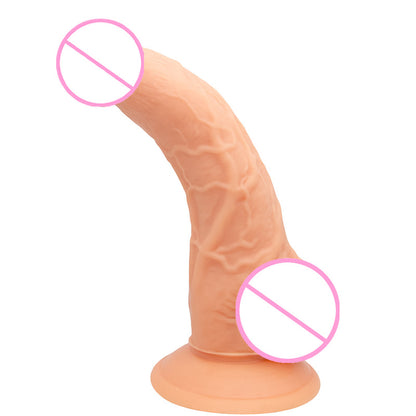 Upturned penis G-spot curved dildo wearable suction cup PVC simulation penis backyard GAY dildo dildo