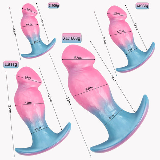 new male and female shared simulated penis silicone special-shaped backyard anal plug false penis sex products wholesale distribution