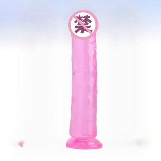 Color transparent simulated penis realistic fake penis anal plug female masturbation appliance female adult sex toys batch